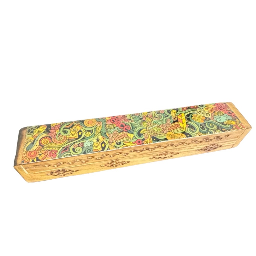 Colorful Wooden Incense Holder